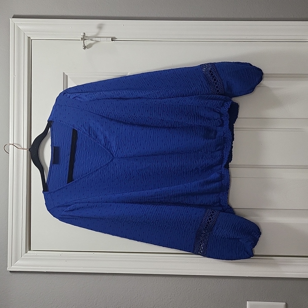 Lane Bryant Vibrant Blue Top